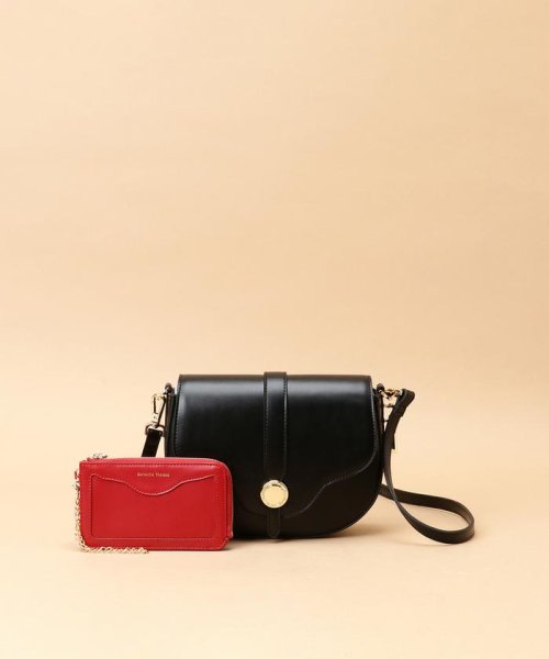 フラグメントケース付きフラワーカット ショルダーバッグ 