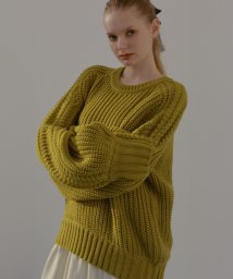 MIELI INVARIANT/Crispy Cat Cable Knit/505762089