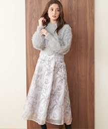 Noela/フラワー刺繍オーガンジースカート/505762402