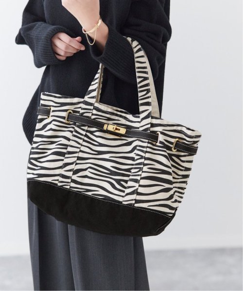 journal standard  L'essage (ジャーナルスタンダード　レサージュ)/《別注》【SITA PARANTICA/シータパランティカ】ZEBRA TOTE M：トートバッグ/ブラック