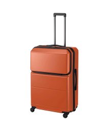 ProtecA(プロテカ)/10年保証 プロテカ スーツケース Lサイズ 94L 軽量 大型 大容量 無料受託 日本製 フロントオープン 静音キャスター ストッパー 01344/オレンジ