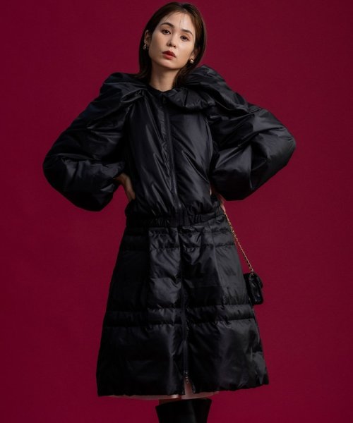 【組曲×setsuko sagittaire】2WAY シューリボンダウンコート sagittaire 組曲×setsuko