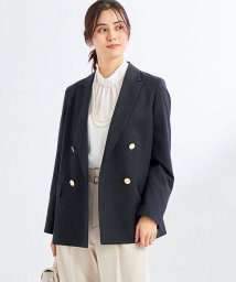 green label relaxing(グリーンレーベルリラクシング)/［size SHORTあり］ダブルブレスト ジャケット －ウォッシャブル・防シワ－/NAVY