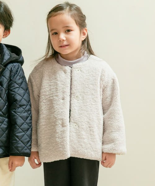 URBAN RESEARCH DOORS（Kids）(アーバンリサーチドアーズ（キッズ）)/クルーネックボアブルゾン(KIDS)/IVORY