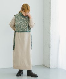 ITEMS URBANRESEARCH(アイテムズ アーバンリサーチ（レディース）)/ジャガードベストセットVネックワンピース/GRN