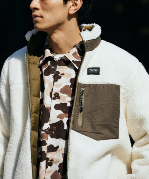 【TAION / タイオン】マウンテンリバーシブル ダウン×ボアジャケット TAION タイオン ファスナーポケットが付いています MOUNTAIN