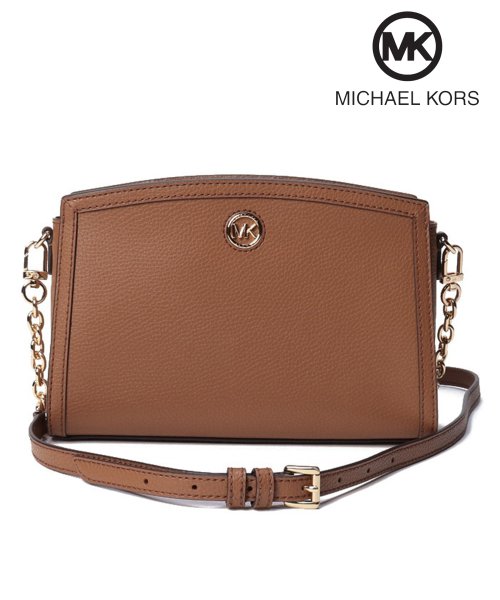 MICHAEL KORS(マイケルコース)/【MICHAE L KORS / マイケルコース】LG EW XBODY 32R3G7CC3B 32R3G7CC3T ショルダーバッグ チェーンバッグ 牛革/ブラウン