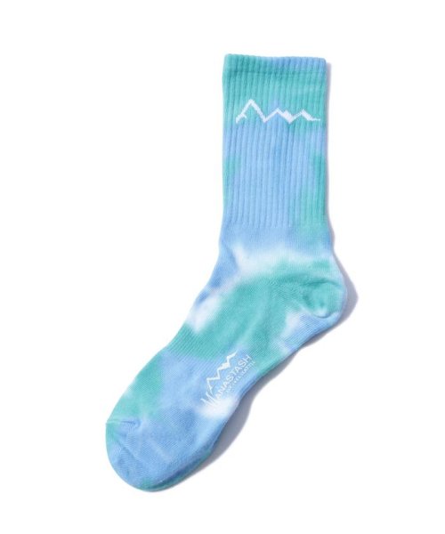 MANASTASH(マナスタッシュ)/MANASTASH/マナスタッシュ/TIE DYE SOCKS/タイダイソックス/サックス1