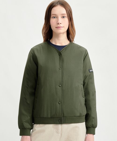 撥水 インサレーションVネックジャケット SORONA