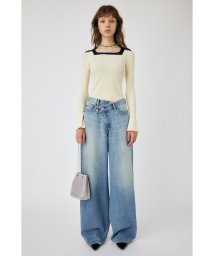 moussy/CROSS WAIST WIDE STRAIGHT/505763796