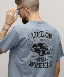 Schott/HEATHER T－SHIRT "LIFE ON WHEELS"/ヘザーTシャツ "ライフ オン ホイールズ/505763946