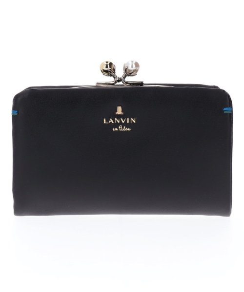 LANVIN en Bleu(BAG)(ランバンオンブルー（バッグ）)/セシル 口金二つ折り財布/ブラック