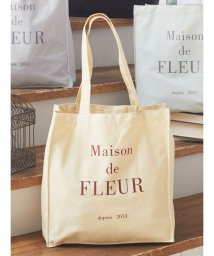 Maison de FLEUR/EC限定ブランドロゴプリントスクエアトートバッグ/505764740