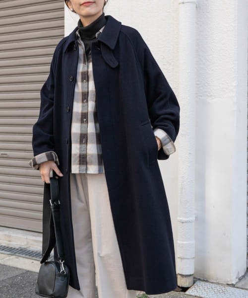 URBAN RESEARCH DOORS(アーバンリサーチドアーズ)/バルマカンコート/NAVY