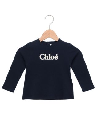 Chloe/クロエ Tシャツ カットソー ベビー ロゴ ネイビー ガールズ CHLOE C05450 859/505766046