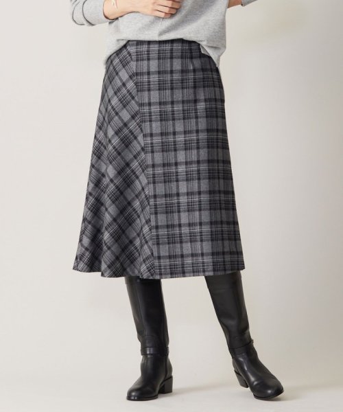 クラシカル ツイード タータン スカート 