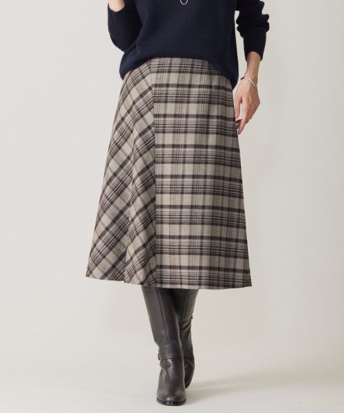 クラシカル ツイード タータン スカート 