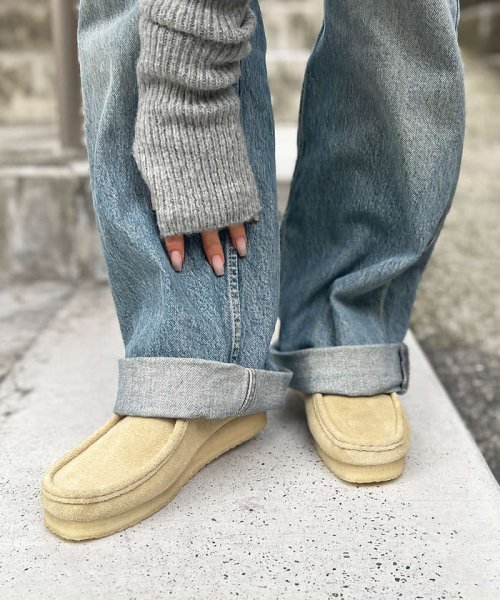 Rouge vif la cle(ルージュヴィフラクレ)/【CLARKS/クラークス】ワラビーブーツ　wallabee Boot/ベージュ