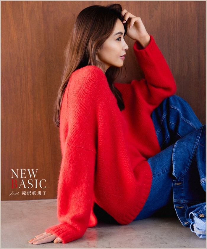 レッド系｜ニット・セーター｜23区 (Lサイズ)(ニジュウサンク Lサイズ