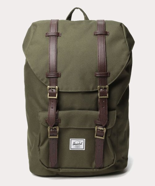 Herschel Supply(ハーシェルサプライ（バッグ・小物・雑貨）)/HERSCHEL LITTLE AMERICA MID－VOLUME/IVY GREEN / CHICORY COFFEE