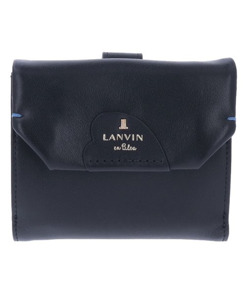 LANVIN en Bleu(BAG)(ランバンオンブルー（バッグ）)/ルイーズ 二つ折り財布/ブラック