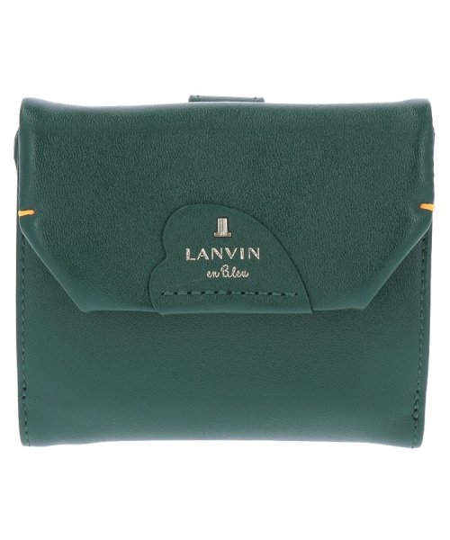 LANVIN en Bleu(BAG)(ランバンオンブルー（バッグ）)/ルイーズ 二つ折り財布/グリーン