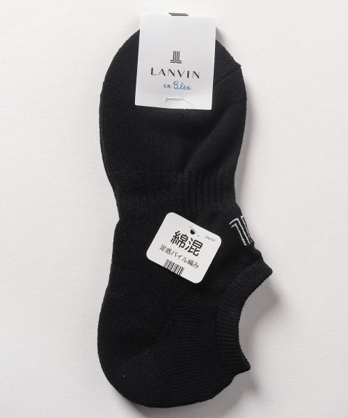 LANVIN en Bleu(ladies socks)(ランバンオンブルー（レディスソックス）)/スニーカーソックス/ブラック