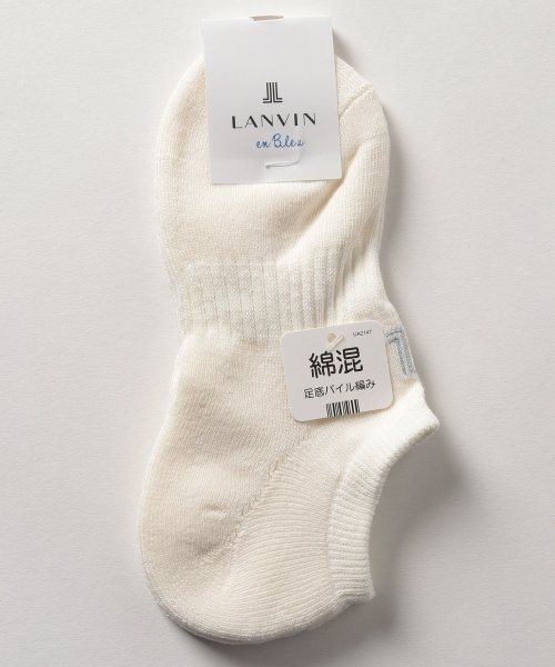 LANVIN en Bleu(ladies socks)(ランバンオンブルー（レディスソックス）)/スニーカーソックス/オフホワイト