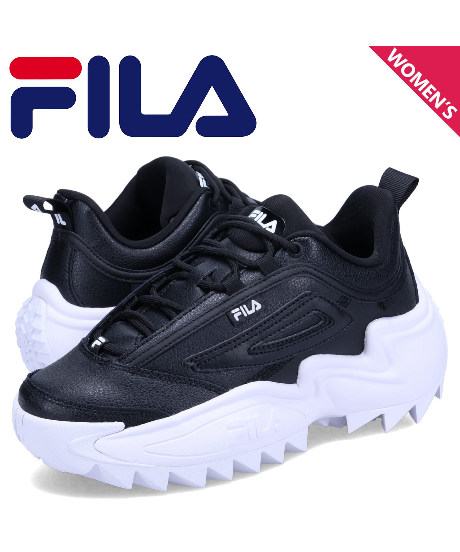 FILA フィラ スニーカー ツイスター レディース 厚底 TWISTER ブラック