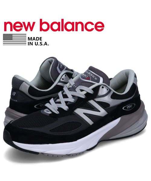 new balance(ニューバランス)/ニューバランス new balance 990 スニーカー メンズ Dワイズ MADE IN USA ブラック 黒 M990BK6/その他