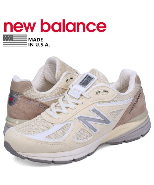 ニューバランス new balance 990 スニーカー メンズ Dワイズ MADE IN USA ベージュ U990TE4 ニューバランス balance