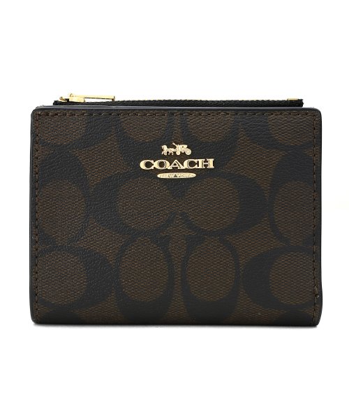 COACH(コーチ)/COACH コーチ アウトレット 2つ折り財布 CM852 IMAA8/ブラウン