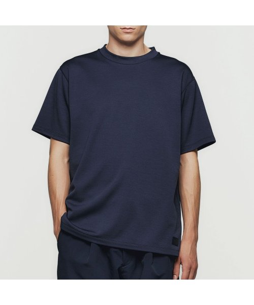 UNTRACK(アントラック)/アントラック Tシャツ 無地 半袖 UNTRACK カジュアル インナー 暖かい 吸水速乾 UV 日本製 UT－A4a Flex Tee Half 60080/ネイビー