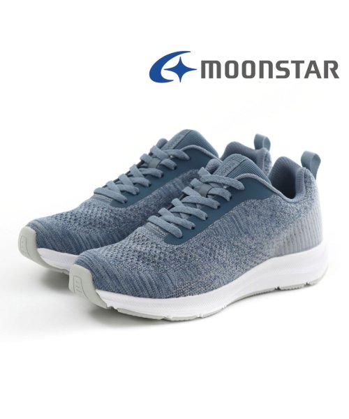 moonstar(ムーンスター)/ムーンスター moonstar レディース スニーカー SNGY L21 軽量 幅広 3E ワイド 通気性 メッシュ TKHS－SNGYL21/ブルー