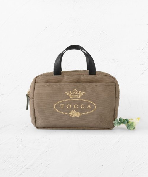 TOCCA(TOCCA)/TOCCA LOGO POUCH BAG ポーチ/カーキ系