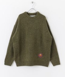 URBAN RESEARCH Sonny Label(アーバンリサーチサニーレーベル)/POLeR　MIXTWEED ELBOW PATCH KNIT/GREEN