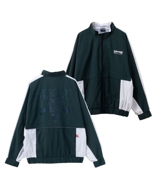 MAC HOUSE(men)(マックハウス（メンズ）)/THRASHER スラッシャー 裏メッシュブルゾン 017000/グリーン