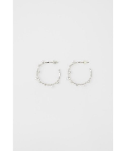 moussy(マウジー)/GRAINS HOOP EARRINGS/SLV