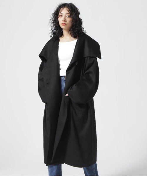 RoyalFlash(ロイヤルフラッシュ)/AULA/アウラ/Reverse Style Long Wool Coat/ブラック