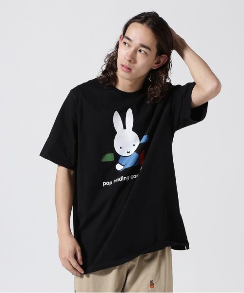 GARDEN(ガーデン)/POP TRADING COMPANY/ポップトレーディングカンパニー/Pop & Miffy Footwear T－Shirt/ブラック