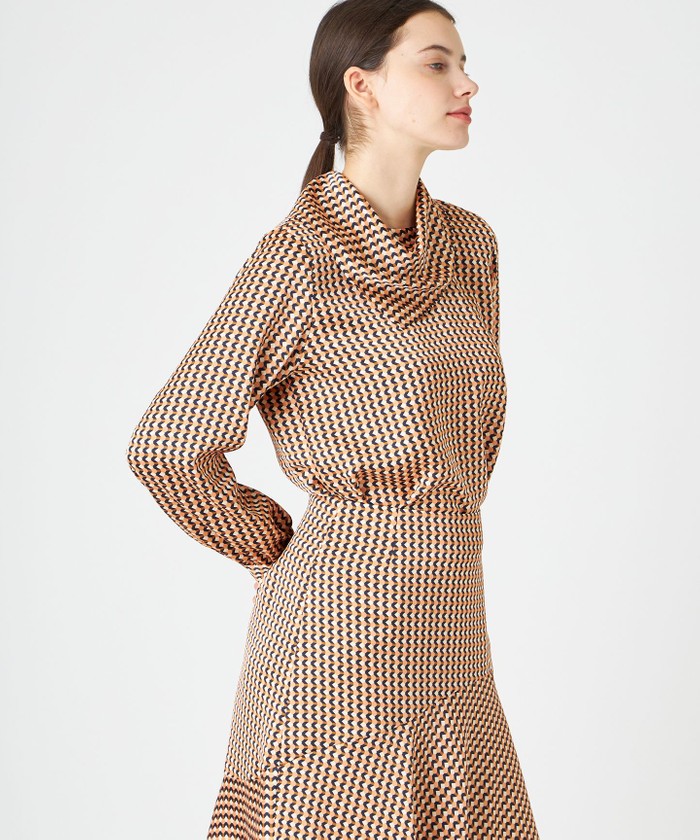 BEIGE MABILLON / スカーフブラウス PEACHXECRU 2 BEIGE MABILLON / スカーフブラウス PEACHXECRU 2