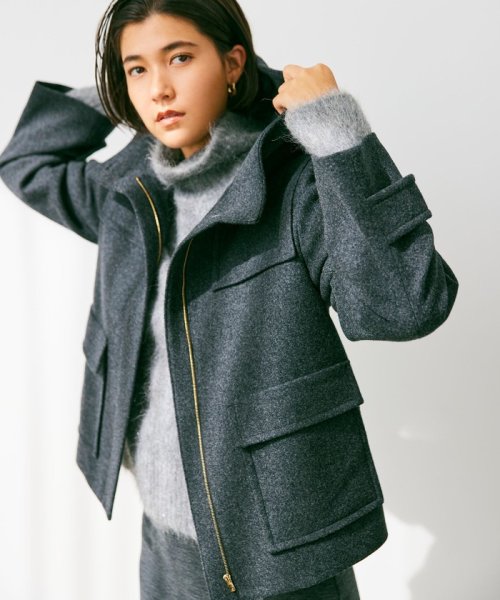 CHABANAIS / フード付きコート 