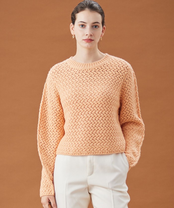 BEIGE VARENNE / ショートレングスニット PEACH 4 BEIGE VARENNE / ショートレングスニット PEACH 4