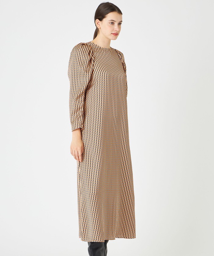 BEIGE MABILLON / マトンスリーブドレス PEACHXECRU 2 BEIGE MABILLON / マトンスリーブドレス PEACHXECRU 2