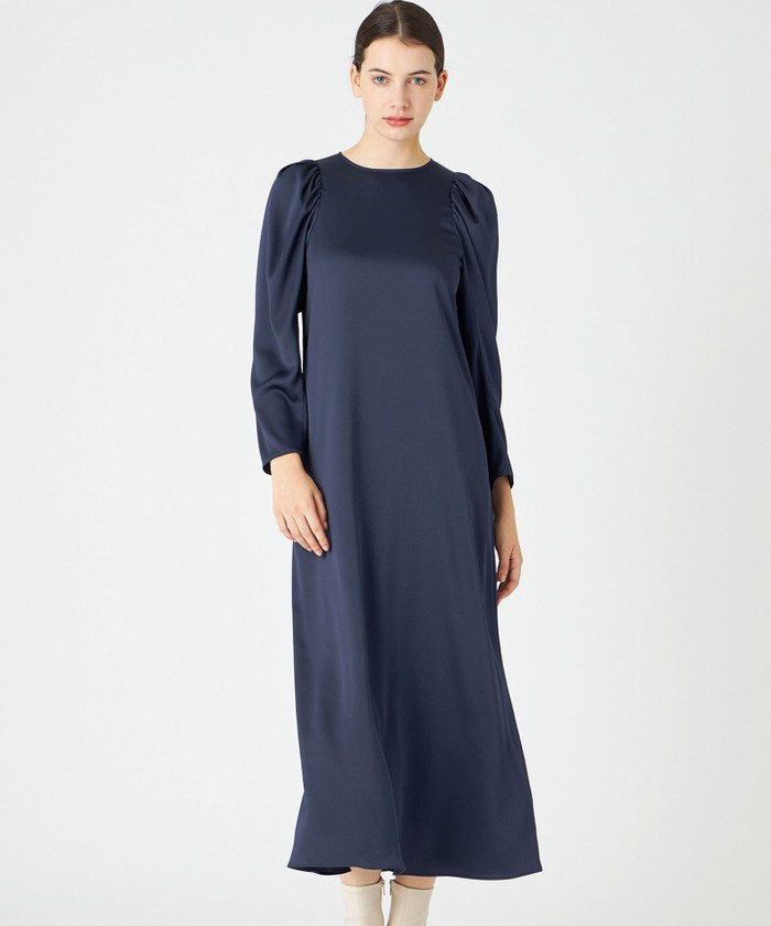 BEIGE MABILLON / マトンスリーブドレス NAVY 4 BEIGE MABILLON / マトンスリーブドレス NAVY 4