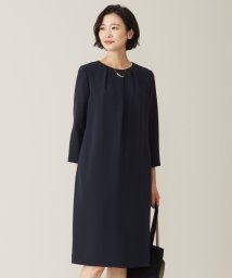 J.PRESS LADIES（LARGE SIZE）(J．プレス　レディス（大きいサイズ）)/【WEB限定カラーあり・洗える】セラテリーダブルクロス ワンピース/ネイビー系