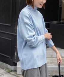 URBAN RESEARCH DOORS(アーバンリサーチドアーズ)/FORK&SPOON　ウールアセテートタートルネックニット/L.BLUE