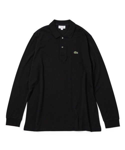 JUNRed(ジュンレッド)/LACOSTE オリジナルフィット 長袖 ポロシャツ L1312DL/ブラック（01）