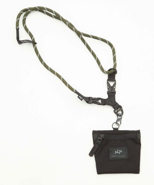 nano・universe(ナノ・ユニバース)/New life Project/別注MULTI STRAP WITH ZIP・ID/グリーン