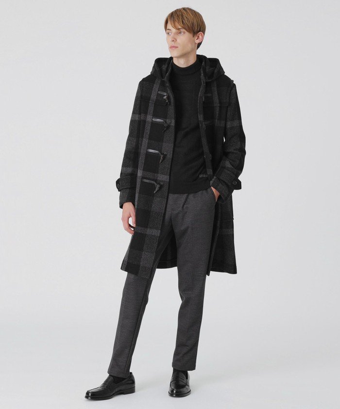 トーナルクレストブリッジチェックダッフルコート(505738906)｜HANKYU 